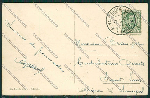 Aosta Chatillon Zerbion cartolina EE7237 – retro