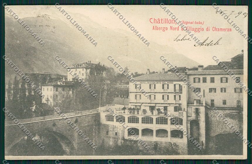 Aosta Chatillon cartolina EE7240 – fronte