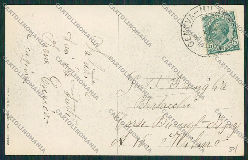 Alessandria Novi Ligure cartolina EE7264 – retro