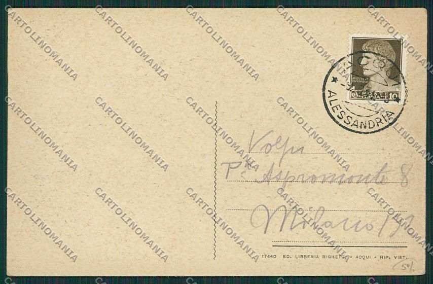 Alessandria Melazzo Saluti da cartolina EE7267 – retro