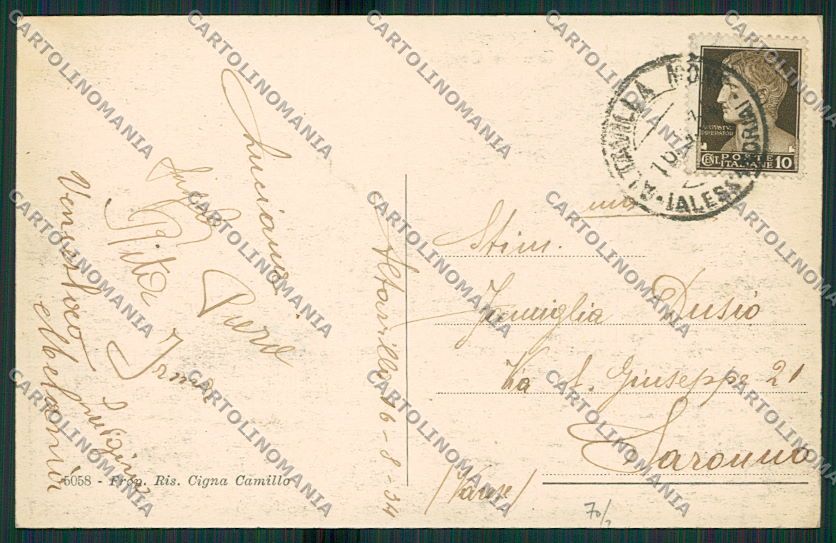 Alessandria Altavilla cartolina EE7293 – retro