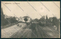 Alessandria Arquata Scrivia Stazione Treno PIEGATA cartolina EE7298 – fronte