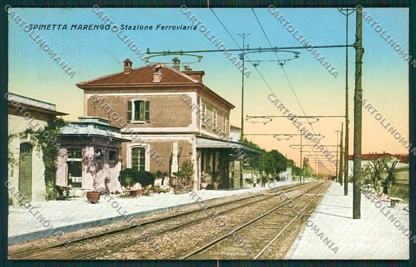 Alessandria Spinetta Marengo Stazione cartolina EE7300 – fronte