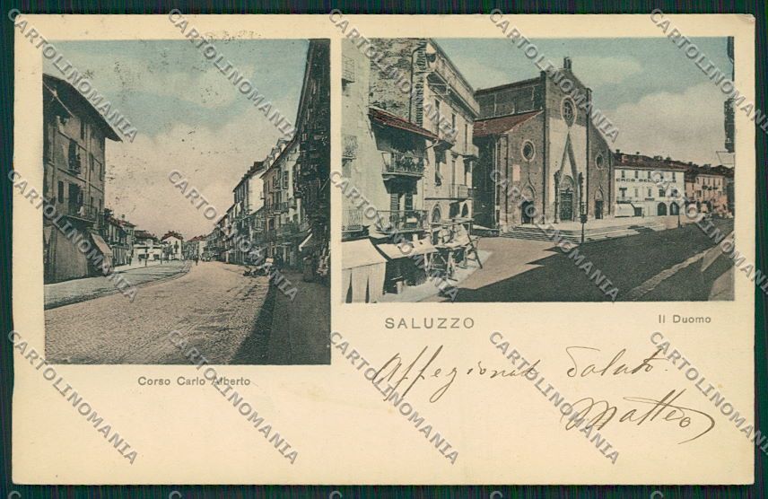 Cuneo Saluzzo cartolina EE7312 – fronte