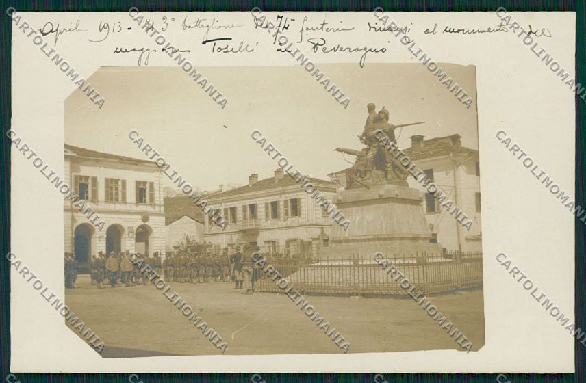 Cuneo Peveragno Militari Fanteria Foto cartolina EE7316 – fronte