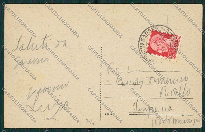Cuneo Garessio cartolina EE7326 – retro