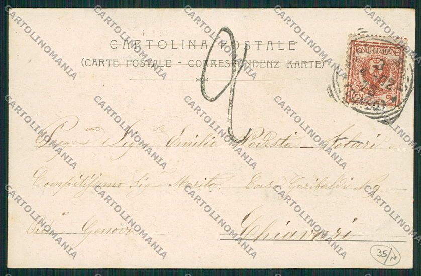 Cuneo Frabosa Soprana La Balma Processione cartolina EE7331 – retro