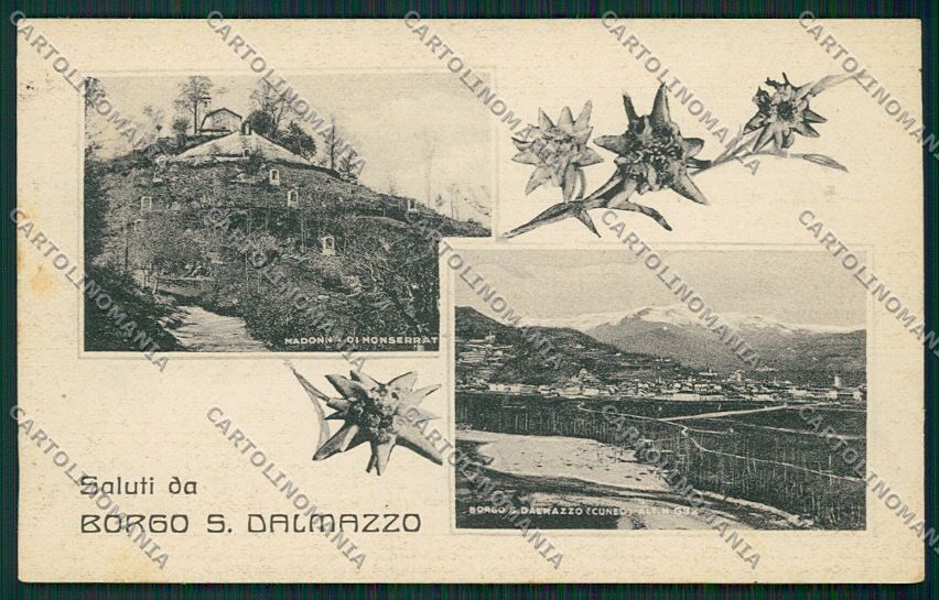 Cuneo Borgo San Dalmazzo Saluti da cartolina EE7362 – fronte