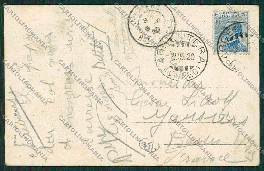 Cuneo Argentera cartolina EE7368 – retro