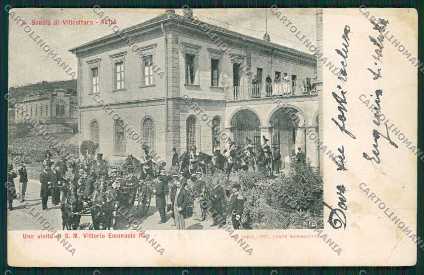 Cuneo Alba Savoia PIEGA cartolina EE7381 – fronte