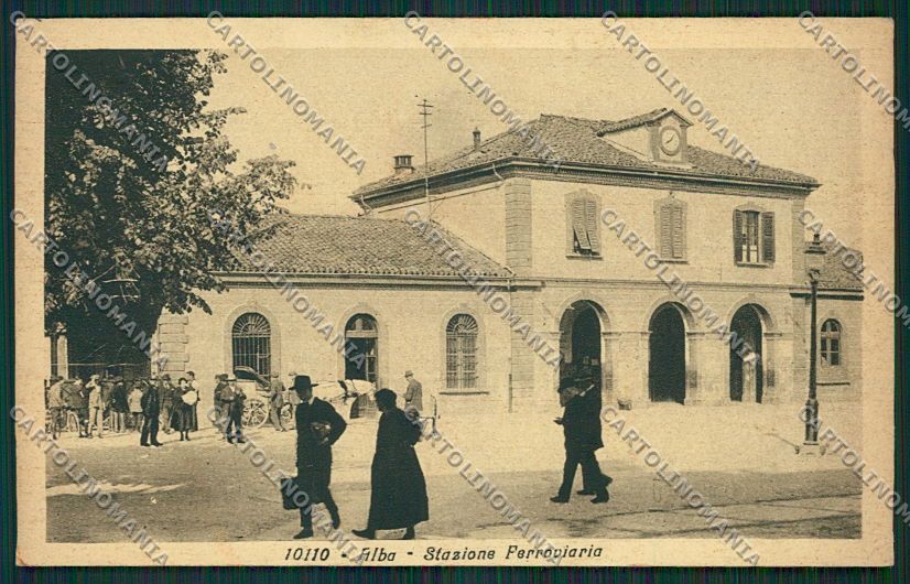 Cuneo Alba Stazione cartolina EE7382 – fronte