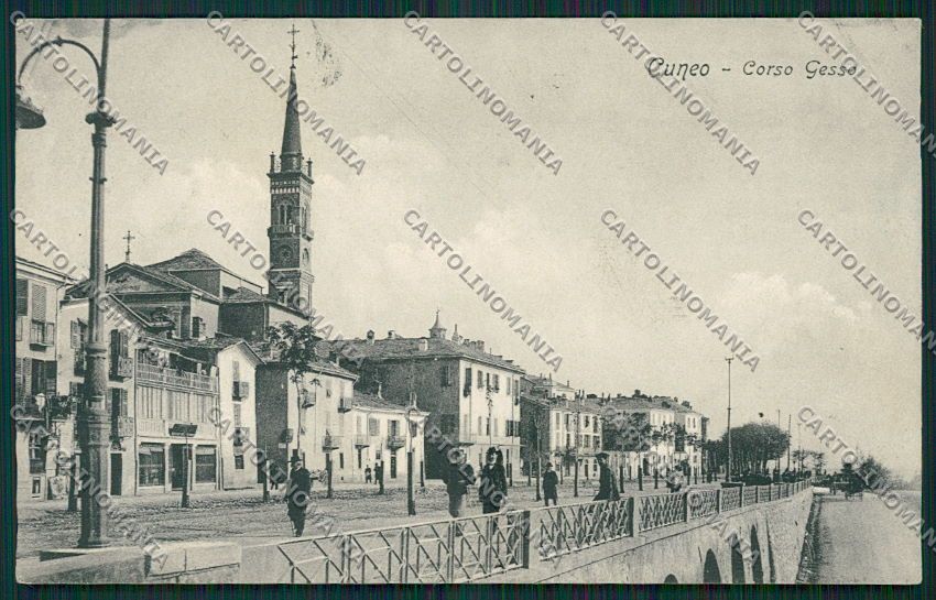 Cuneo Città Corso Gesso cartolina EE7386 – fronte