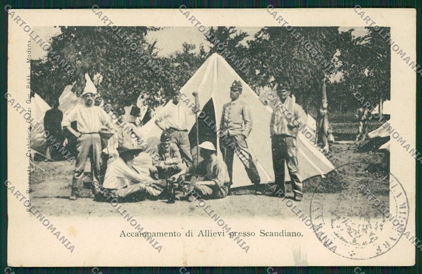Reggio Emilia Scandiano Militaria cartolina EE7408 – fronte