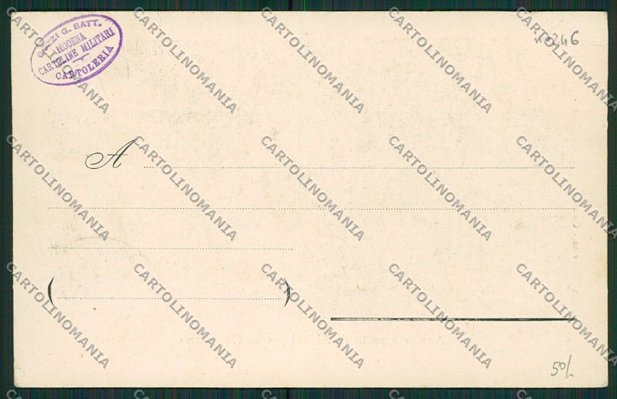 Reggio Emilia Scandiano Militaria cartolina EE7408 – retro