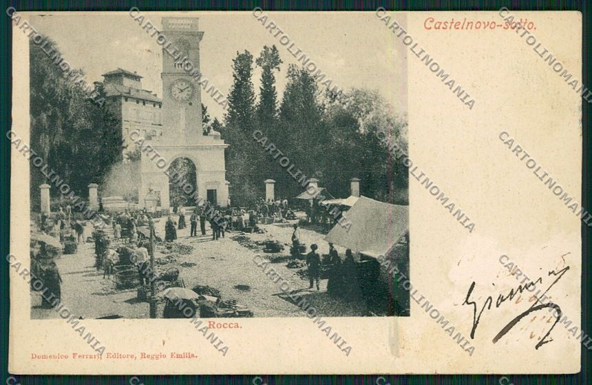 Reggio Emilia Castelnovo Sotto Mercato ABRASA cartolina EE7409 – fronte