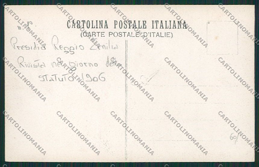 Reggio Emilia Città Militari Foto cartolina EE7417 – retro