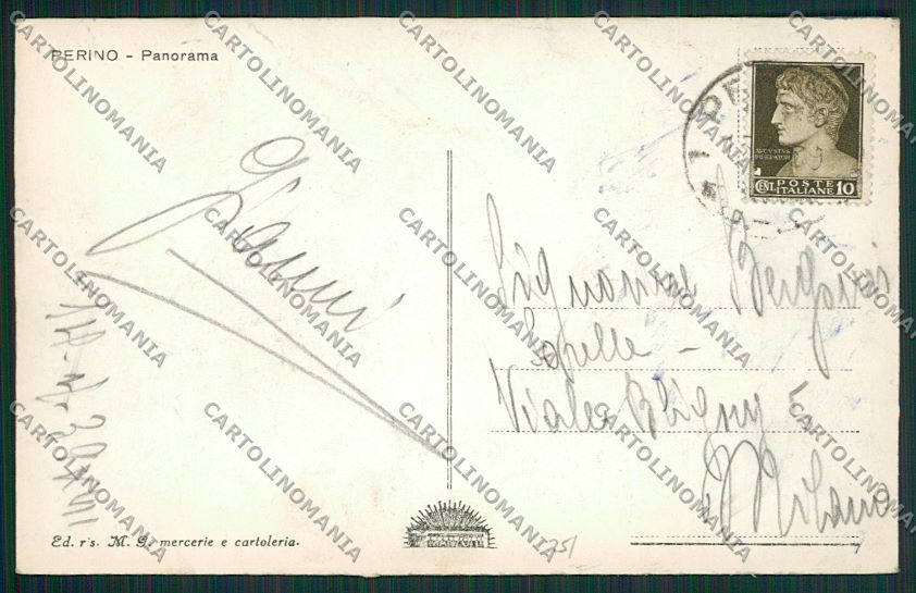 Piacenza Coli Perino PIEGHINA Foto cartolina EE7454 – retro