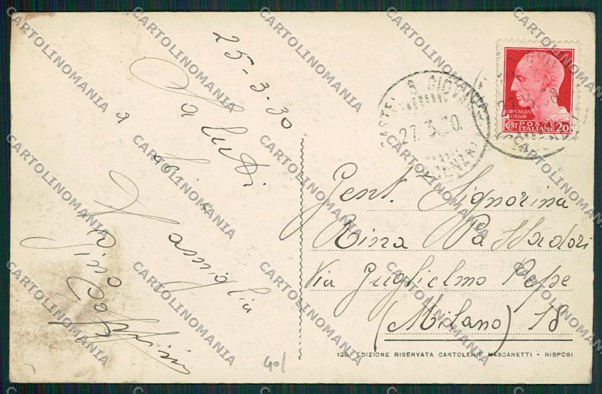 Piacenza Castel San Giovanni cartolina EE7459 – retro
