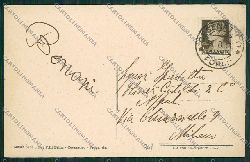 Forlì Cesenatico cartolina EE7491 – retro