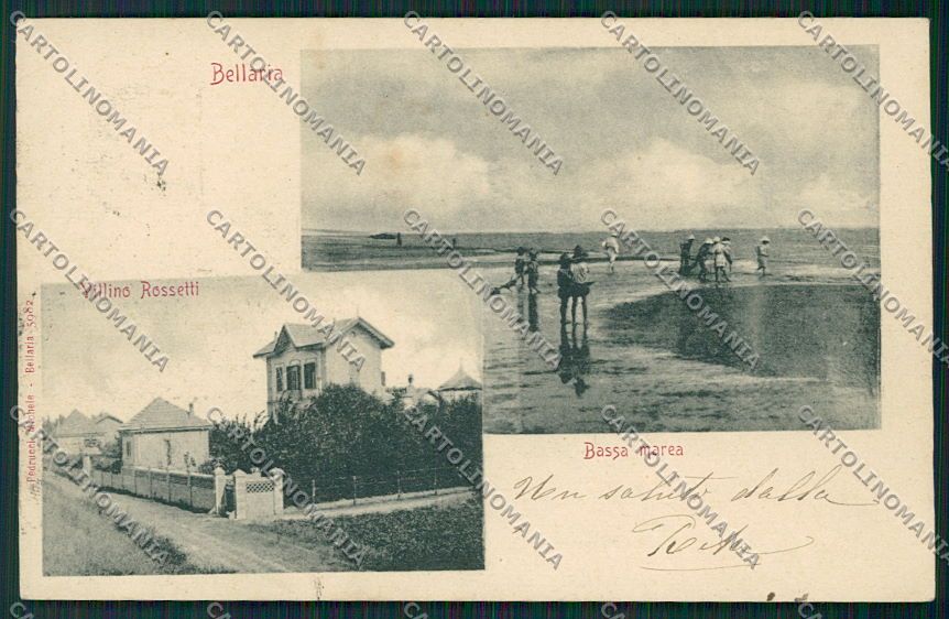 Rimini Bellaria cartolina EE7501 – fronte