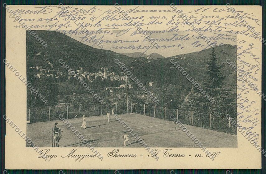 Verbania Premeno Tennis cartolina EE7522 – fronte