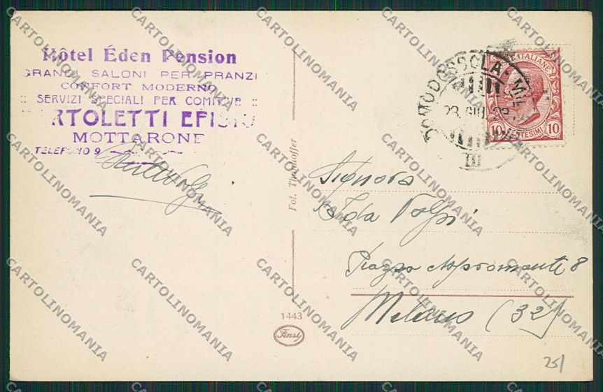 Verbania Stresa Mottarone Sci Foto cartolina EE7560 – retro
