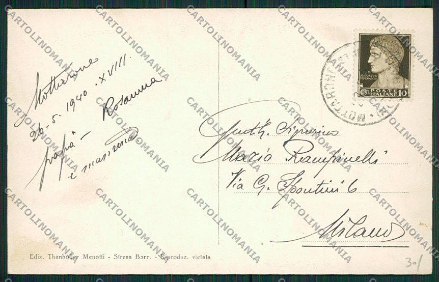 Verbania Stresa Mottarone Sci cartolina EE7564 – retro