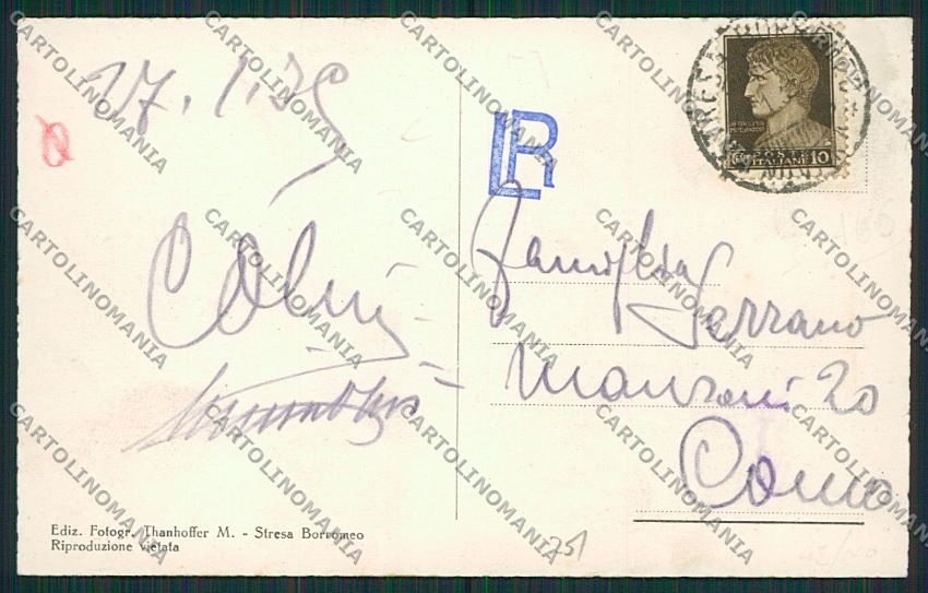Verbania Stresa Mottarone Sci cartolina EE7565 – retro