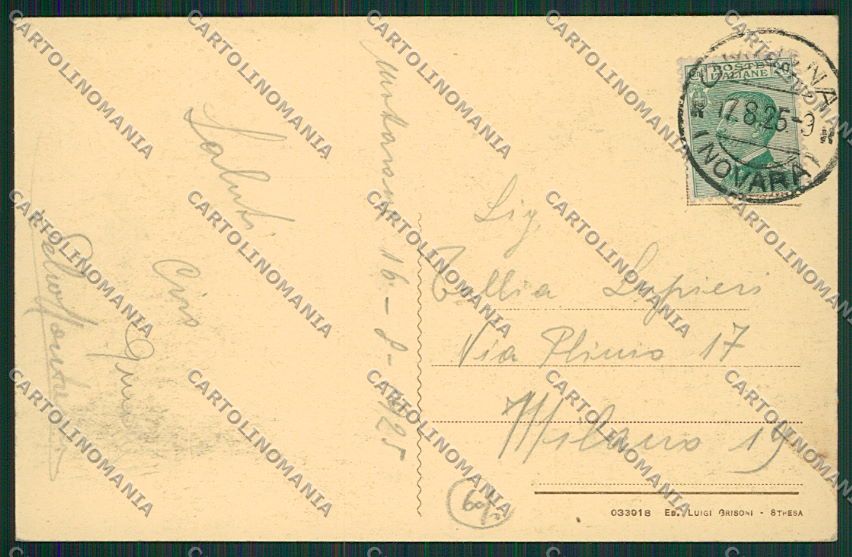 Verbania Stresa Mottarone Costumi Pecora cartolina EE7575 – retro