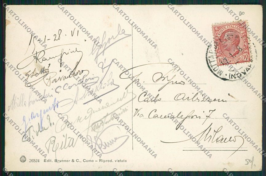 Verbania Stresa Mottarone Treno ABRASA cartolina EE7582 – retro