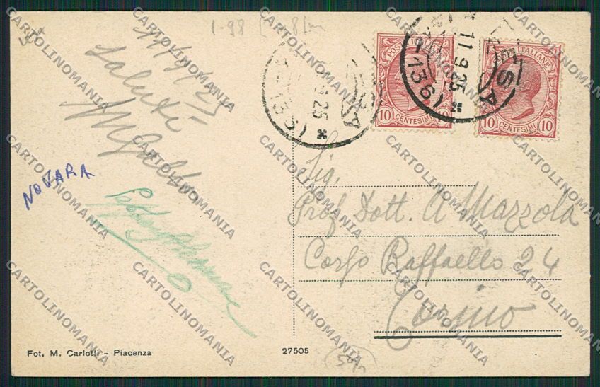 Novara Lesa Comnago cartolina EE7595 – retro