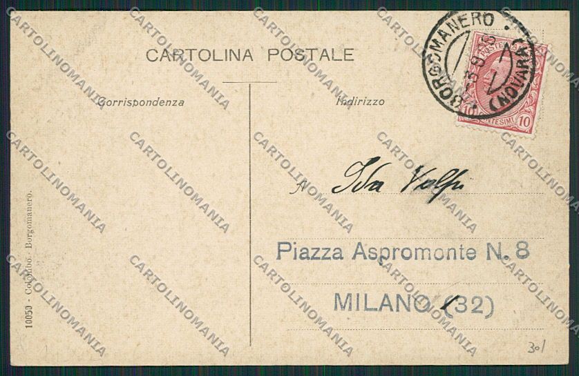 Novara Borgomanero cartolina EE7643 – retro