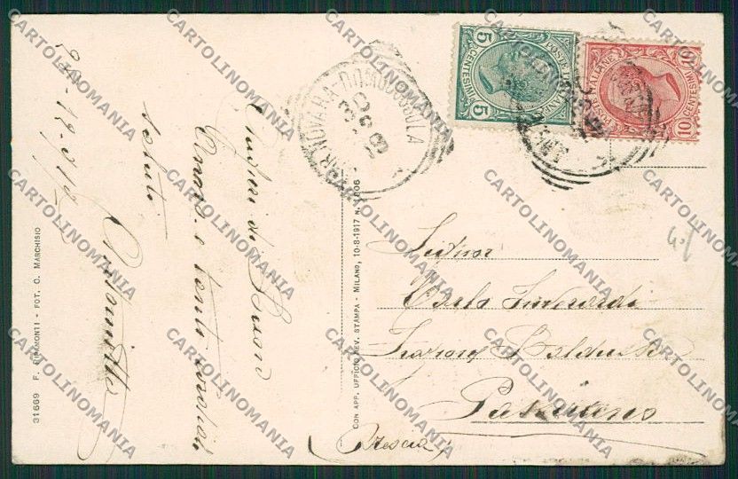 Novara Borgomanero cartolina EE7648 – retro