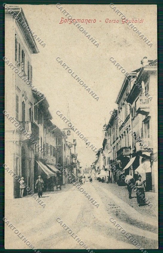 Novara Borgomanero cartolina EE7649 – fronte