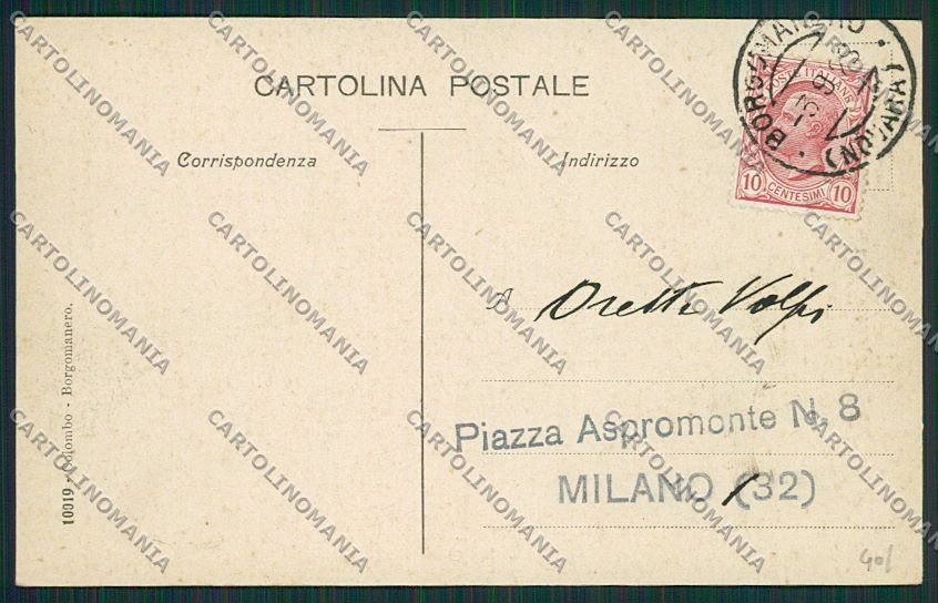 Novara Borgomanero cartolina EE7649 – retro