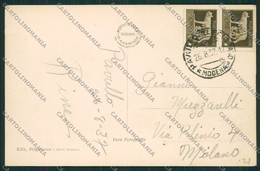 Modena Pavullo nel Frignano Foto cartolina EE7668 – retro