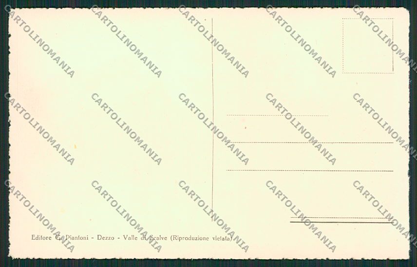 Bergamo Cantoniera della Presolana Alpeggio cartolina EE7744 – retro
