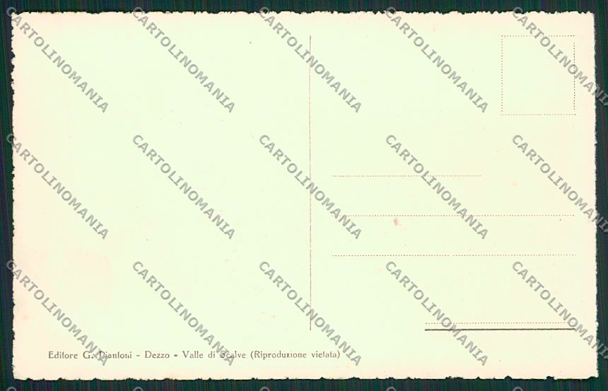Bergamo Cantoniera della Presolana cartolina EE7746 – retro