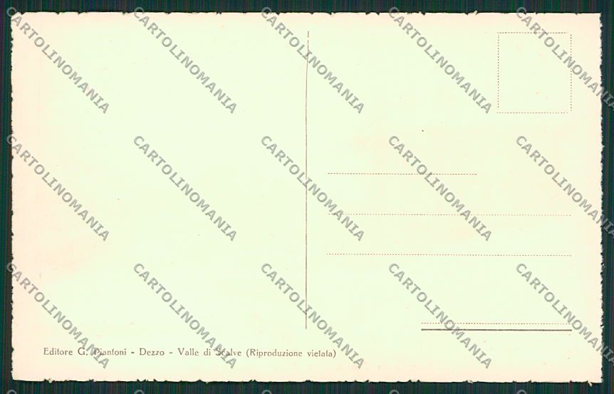Bergamo Cantoniera della Presolana cartolina EE7748 – retro