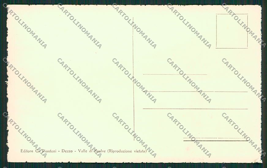 Bergamo Cantoniera della Presolana cartolina EE7749 – retro