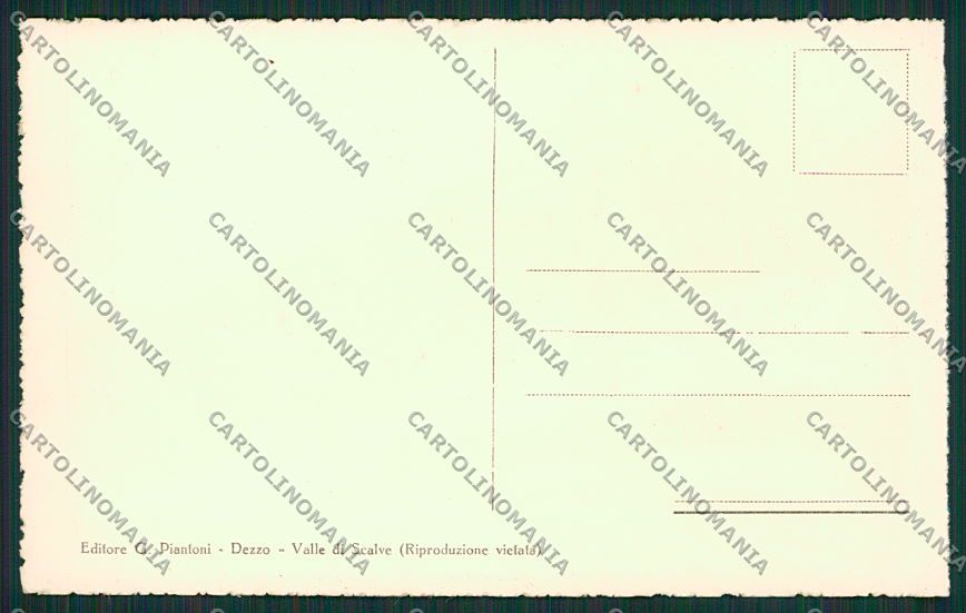 Bergamo Cantoniera della Presolana Gare Sci cartolina EE7750 – retro