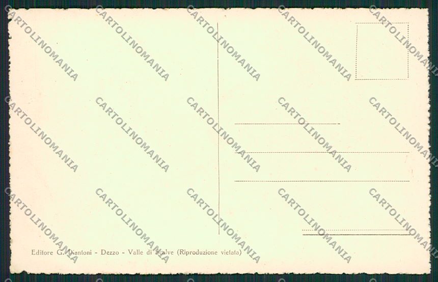 Bergamo Cantoniera della Presolana Poste cartolina EE7754 – retro