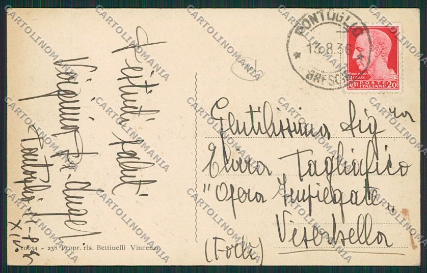 Brescia Pontoglio Bresciano cartolina EE7783 – retro