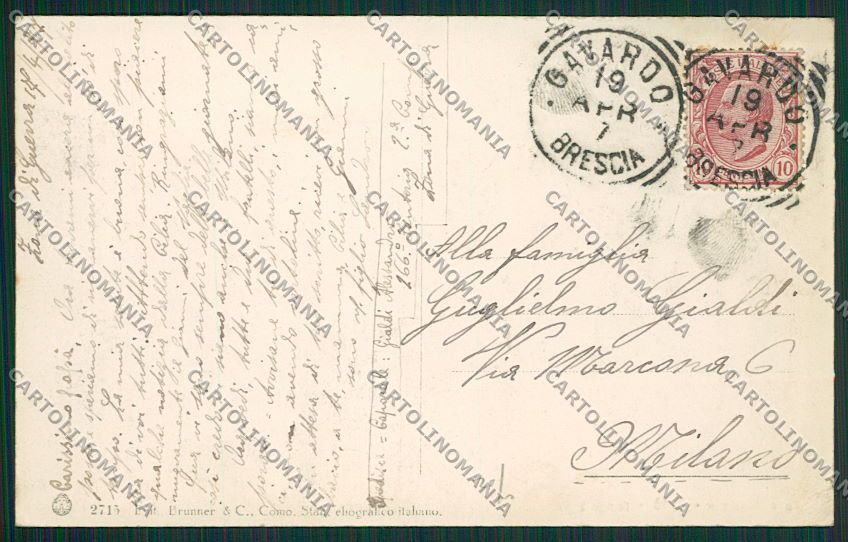 Brescia Salò cartolina EE7792 – retro