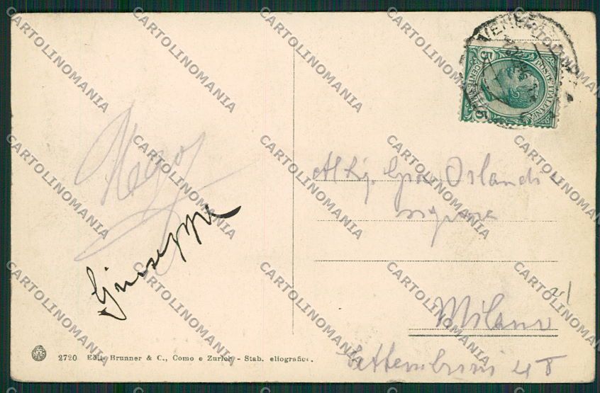 Brescia Salò Battello PIEGA cartolina EE7796 – retro
