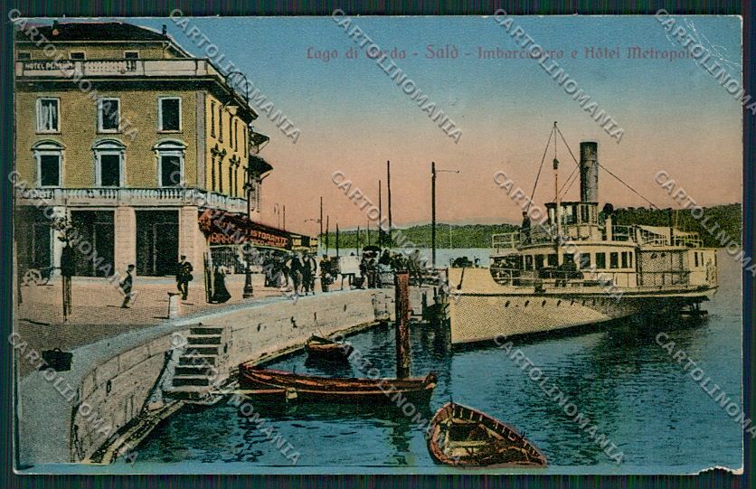 Brescia Salò Battello ABRASA cartolina EE7797 – fronte