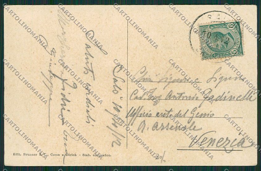 Brescia Salò Battello cartolina EE7798 – retro