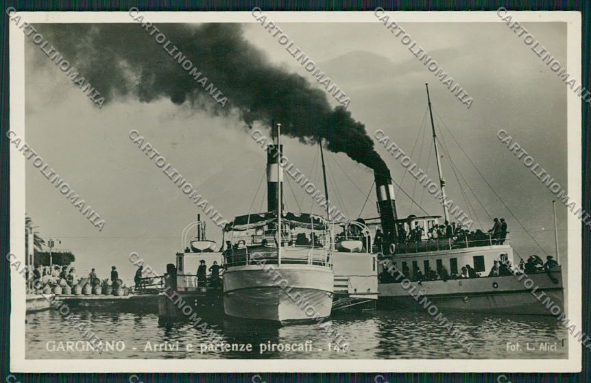 Brescia Gargnano Battello Foto cartolina EE7801 – fronte