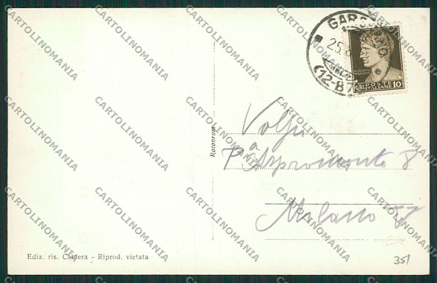 Brescia Gargnano Battello Foto cartolina EE7801 – retro
