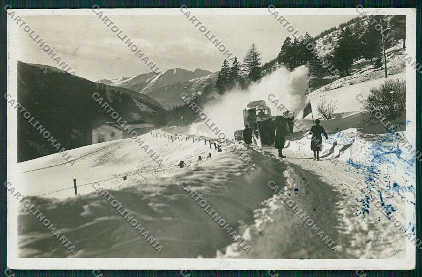 Brescia Ponte di Legno Spazzaneve Foto cartolina EE7830 – fronte